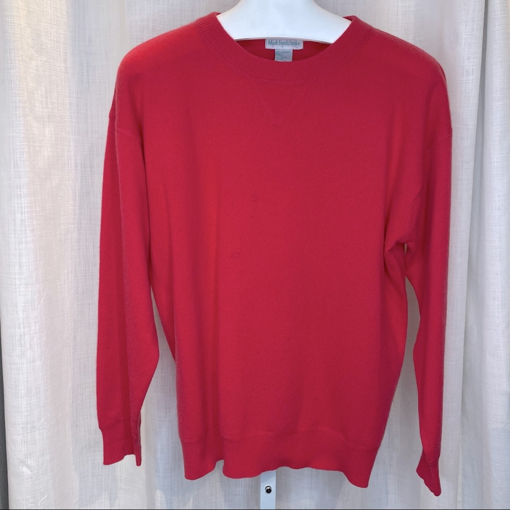 Mark, Fore & Strike Cashmere Pullover in Red - M
